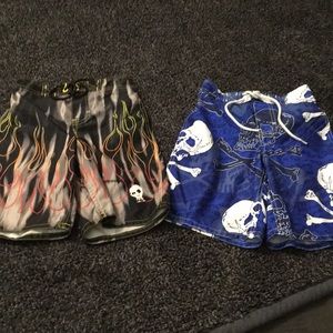 Boys skulls swim trunks